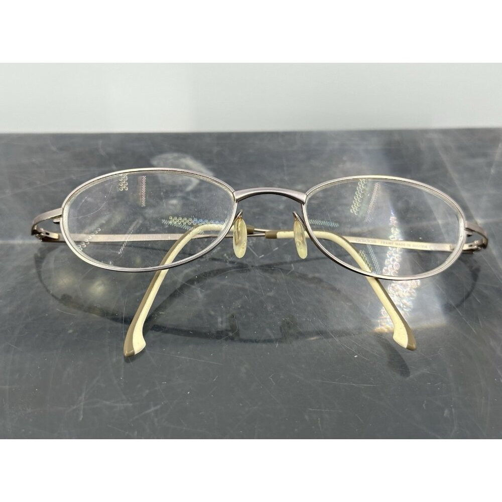 Adidas Eyeglasses A947 40 6057 Kids Gray Metal Full Rim Oval 47-18-130 (LE-3)